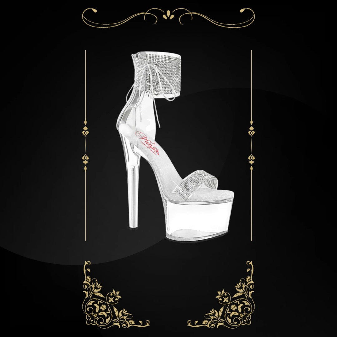 Clear Crystal Pleaser Shoe